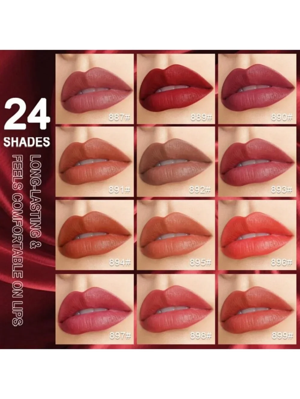 Long-Lasting Waterproof Nude Velvet Matte Lipstick for Women - Perfect Finish